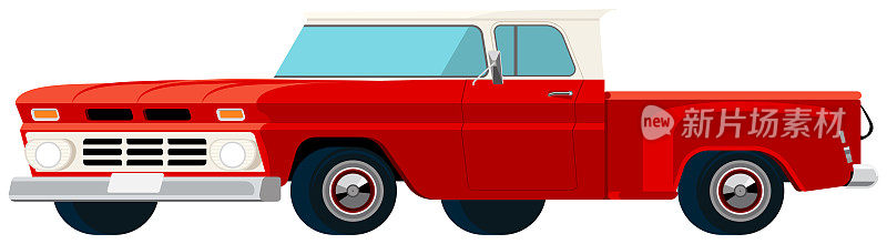 Van Pick-up Flat design